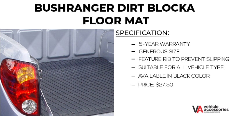 Bushranger Dirt Blocka Floor Mat