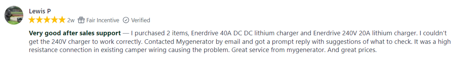 My Generator Customer Review