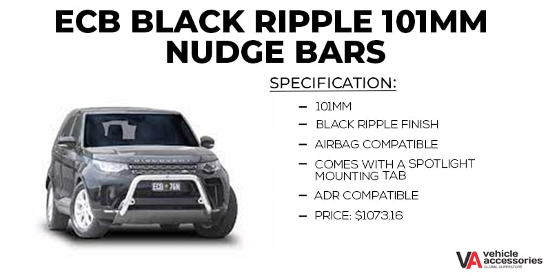 ECB Black Ripple 101mm Nudge Bars