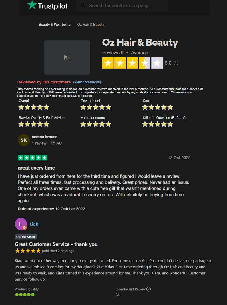 Oz Hair & Beauty Reviews Australia 2023 - Products Insights