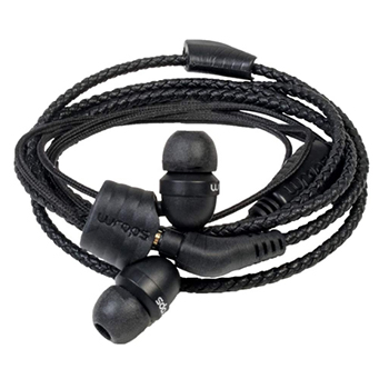 Wraps Leather Wristband Headphones w/ Microphone